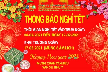 THÔNG BÁO LỊCH NGHỈ TẾT NGUYÊN ĐÁN 2021